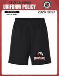 BLACK P.E SHORTS