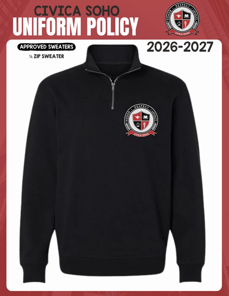 BLACK 1/4 ZIP