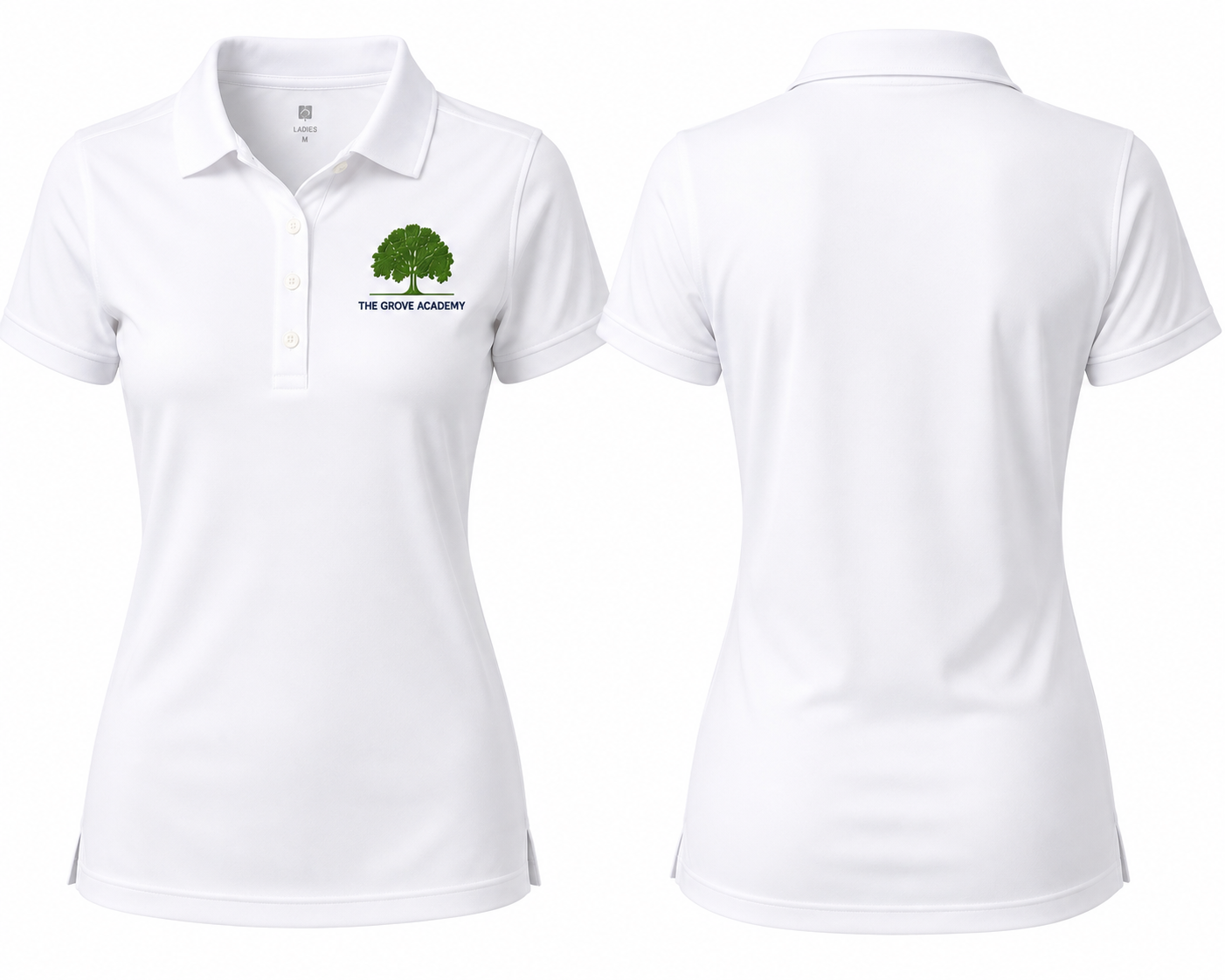 Women’s fit polo - white
