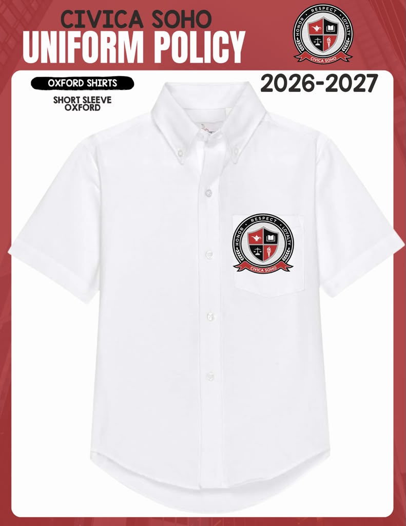 WHITE SHORT SLEEVE OXFORD SHIRT